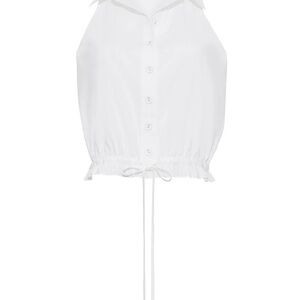 Cara Cara White Button-Down Blouse